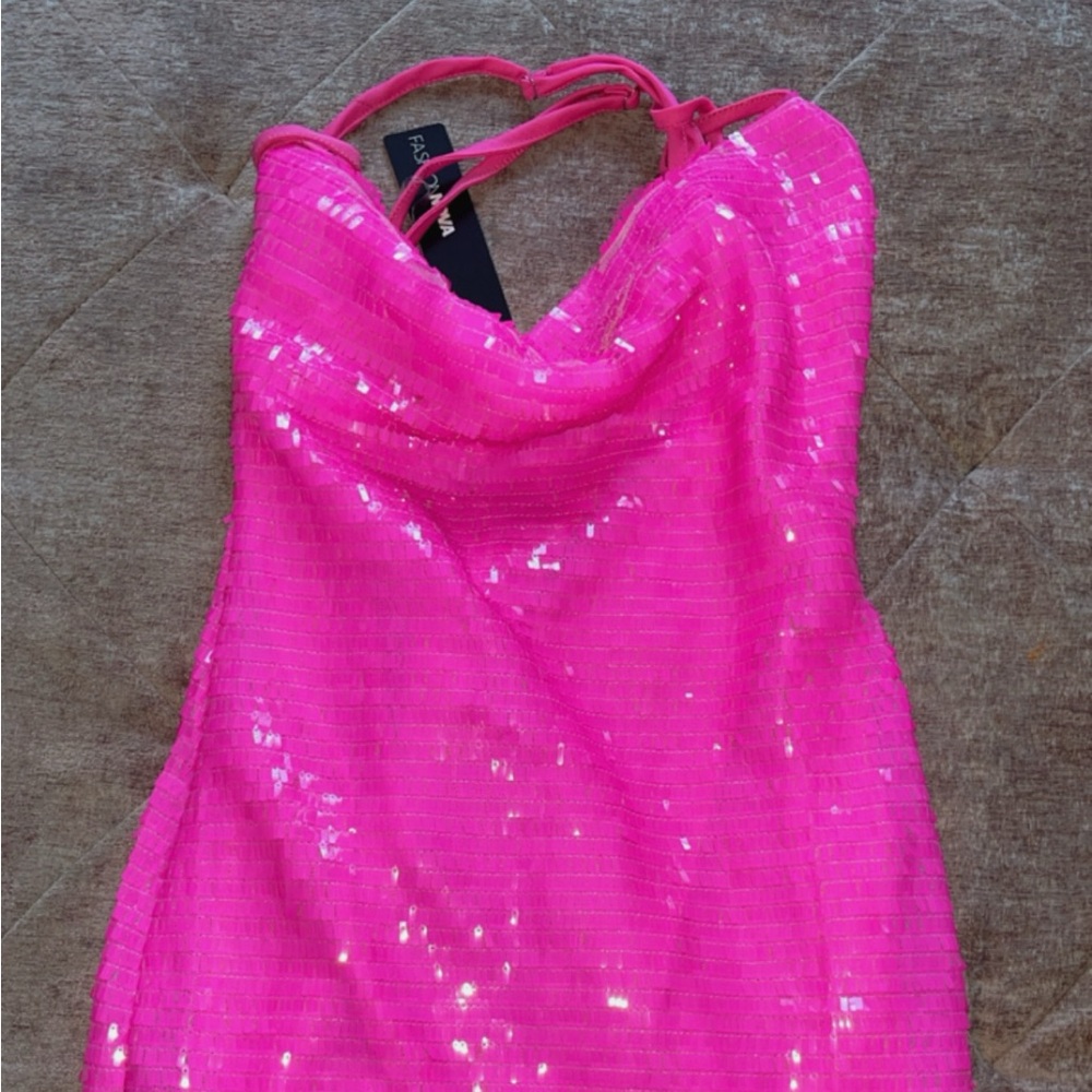 Sparkly pink dress
